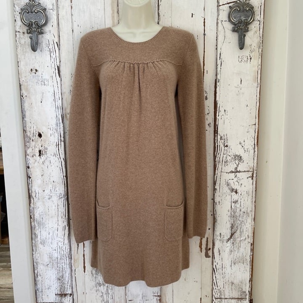 Calypso St. Barth Camel Cashmere Dress